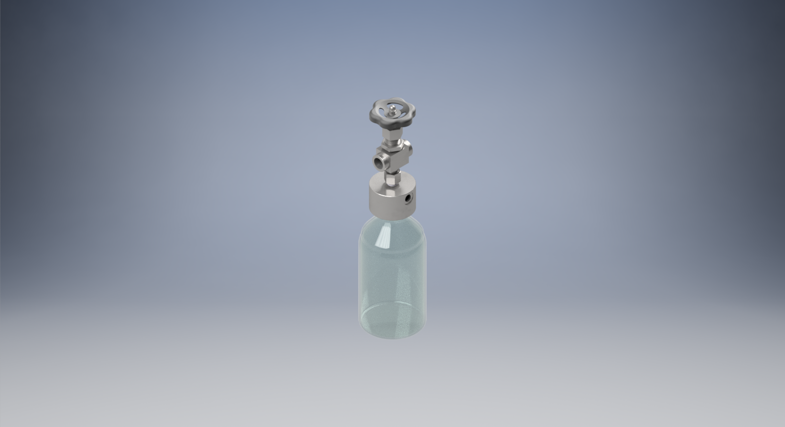 用于液体取样的GL45瓶螺纹带瓶头取样阀